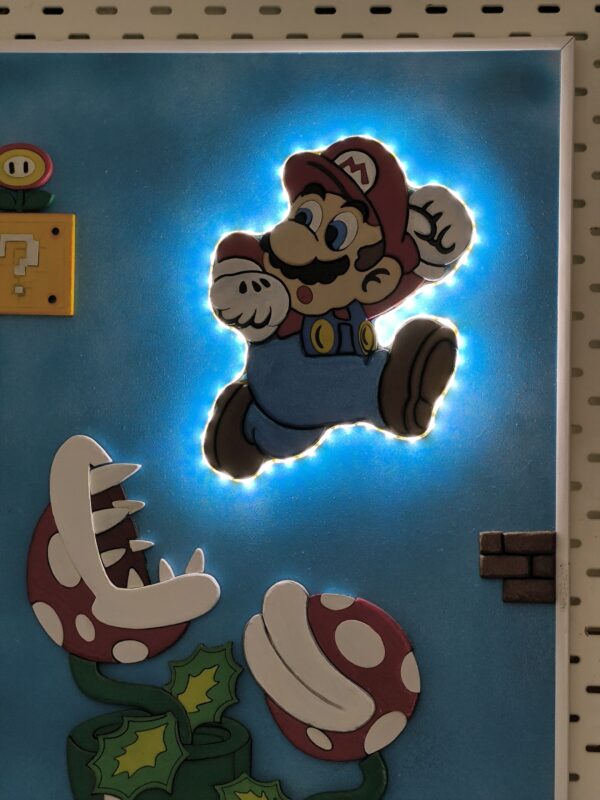 CUADRO MARIO BROS CON LUZ - Imagen 5