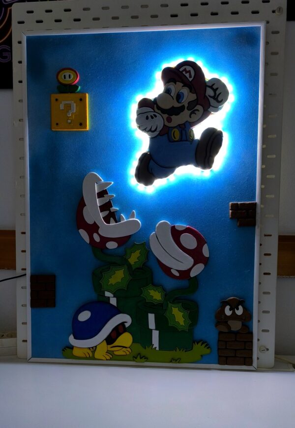 CUADRO MARIO BROS CON LUZ - Imagen 3